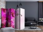 Paraván egyoldalú fotónyomtatással - Pink orchid II [Room Dividers] - ajandekpont.hu