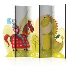 Paraván egyoldalú fotónyomtatással - Dragon and knight II [Room Dividers] - ajandekpont.hu