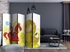 Paraván egyoldalú fotónyomtatással - Dragon and knight II [Room Dividers] - ajandekpont.hu