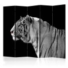 Paraván egyoldalú fotónyomtatással - White tiger II [Room Dividers] - ajandekpont.hu