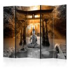 Paraván - Buddha Smile (Orange) II [Room Dividers] - ajandekpont.hu