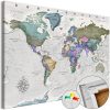 Parafa világtérkép - World Destinations (1 Part) Wide [Cork Map] - ajandekpont.hu