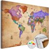 Parafa világtérkép - Colourful Travels (1 Part) Wide [Cork Map] - ajandekpont.hu