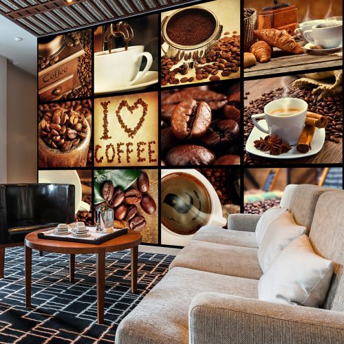 Fotótapéta - Coffee - Collage  7 féle méretben   -  ajandekpont.hu