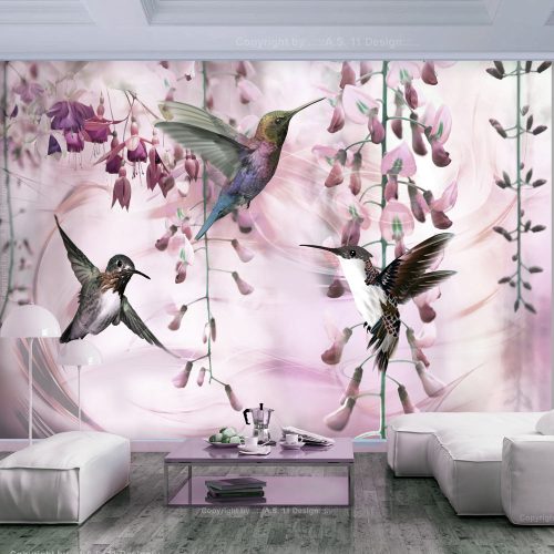 Fotótapéta - Flying Hummingbirds (Pink) - ajandekpont.hu