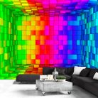 Öntapadós fotótapéta - Rainbow Cube - ajandekpont.hu