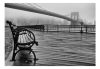 Fotótapéta - A Foggy Day on the Brooklyn Bridge