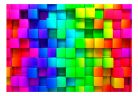 Öntapadós fotótapéta - Colourful Cubes - ajandekpont.hu