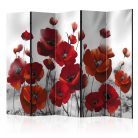 Akusztikus paraván - Poppies in the Moonlight II [Room Dividers] - ajandekpont.hu