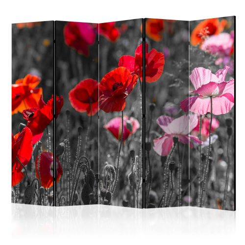 Akusztikus paraván - Red Poppies II [Room Dividers] - ajandekpont.hu