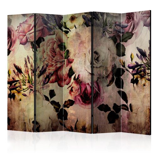 Akusztikus paraván - Nostalgia Flowers II [Room Dividers] - ajandekpont.hu