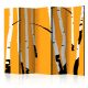 Akusztikus paraván - Birches on the orange background II [Room Dividers] - ajandekpont.hu