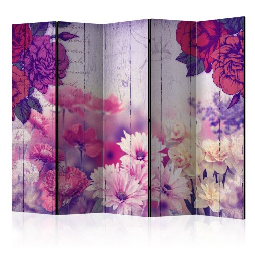 Akusztikus paraván - Flowers Memories II [Room Dividers] - ajandekpont.hu