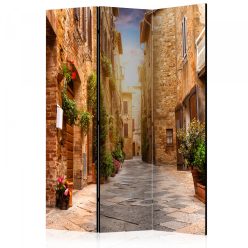 Akusztikus paraván - Colourful Street in Tuscany [Room Dividers] - ajandekpont