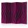 Akusztikus paraván - Zebra pattern (violet) II [Room Dividers] - ajandekpont.hu