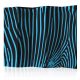 Akusztikus paraván - Zebra pattern (turquoise) II [Room Dividers] - ajandekpont.hu