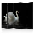 Akusztikus paraván - swan (black and white) II [Room Dividers] - ajandekpont.hu