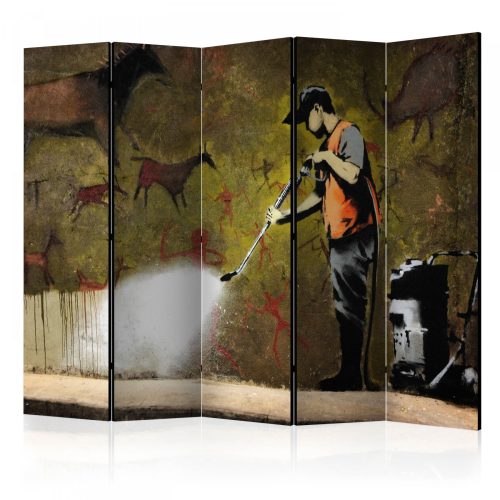 Akusztikus paraván - Banksy - Cave Painting II [Room Dividers] - ajandekpont.hu