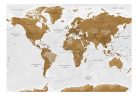 Fotótapéta - World Map: White Oceans - ajandekpont.hu