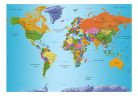 Prémium fotótapéta - World Map: Colourful Geography - ajandekpont.hu