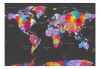 Öntapadós fotótapéta - World Map: Synesthesia - ajandekpont.hu