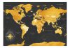 Öntapadós fotótapéta - Map: Golden World - ajandekpont.hu
