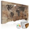 Parafa világtérkép - Wooden Mosaic [Cork Map] - ajandekpont.hu