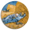 Kerek vászonkép - Noon: Rest from Work  (Vincent Van Gogh)