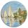 Kerek vászonkép - Regatta in Argenteuil, Claude Monet - The Landscape of Sailboats on the River