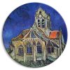 Kerek vászonkép - The Church at Auvers (Vincent van Gogh)
