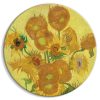 Kerek vászonkép - Sunflowers (Vincent van Gogh)