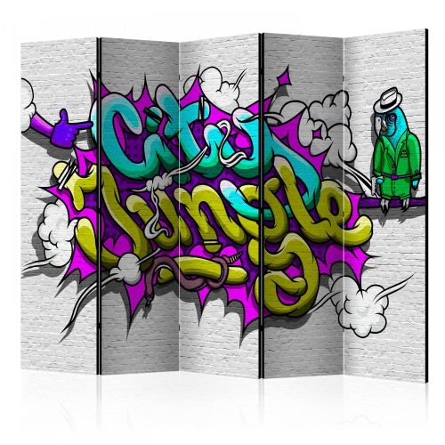 Akusztikus paraván - City Jungle - graffiti II [Room Dividers] - ajandekpont.hu