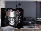 Akusztikus paraván - Skull and Flowers II [Room Dividers] - ajandekpont.hu