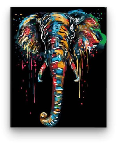  Elefánt színekből - számfestő készlet - ajandekpont.hu