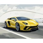  Sárga Lamborghini - számfestő készlet - ajandekpont.hu