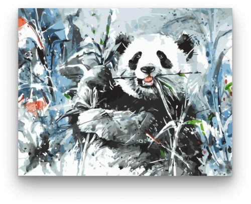  Panda vacsora - számfestő készlet - ajandekpont.hu