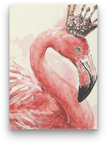 Flamingók Királya - számfestő készlet - ajandekpont.hu