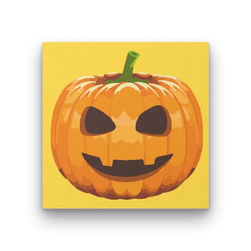 Festés számok szerint gyerekeknek - Halloween Tök sárga - ajandekpont.hu