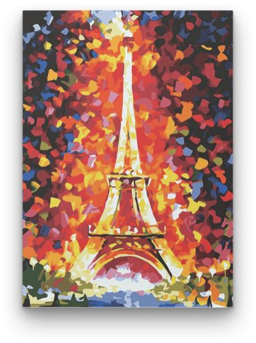 Eiffel Torony Ősszel - számfestő készlet - ajandekpont.hu