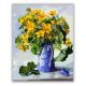 Kék vázában sárga virágok - számfestő készlet - ajandekpont.hu