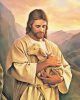 Fetés számok szerint  - Jézus és a kis bárány - számfestő készlet - ajandekpont.hu
